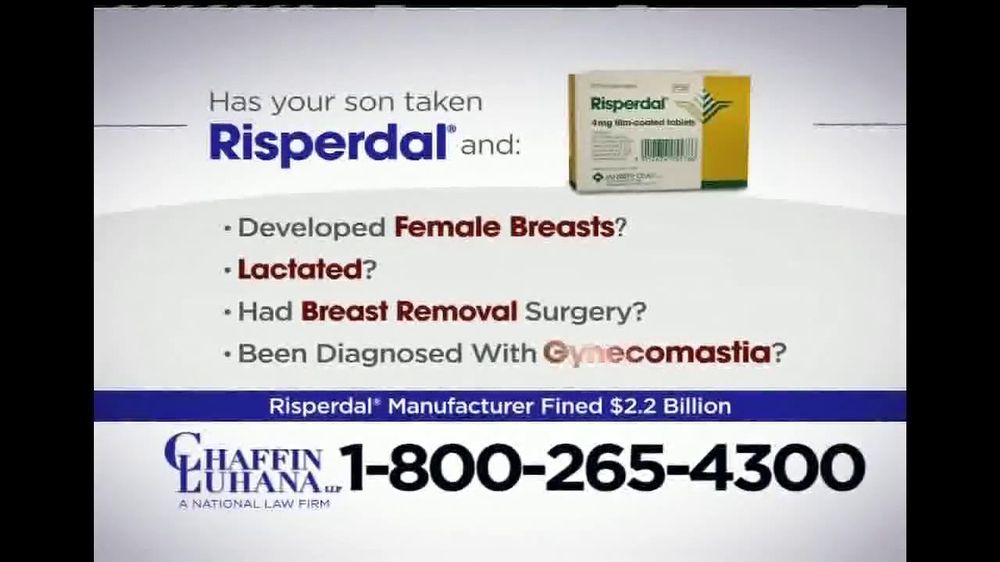 Pulaski Law Firm >> Chaffin Luhana TV Commercial, 'Risperdal' - iSpot.tv Pulaski Law Firm >> Chaffin Luhana TV Commercial, 'Risperdal' - iSpot.tv