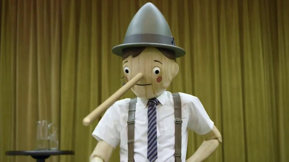 GEICO TV Spot, Pinocchio Was a Bad Motivational Speaker - Screensho...