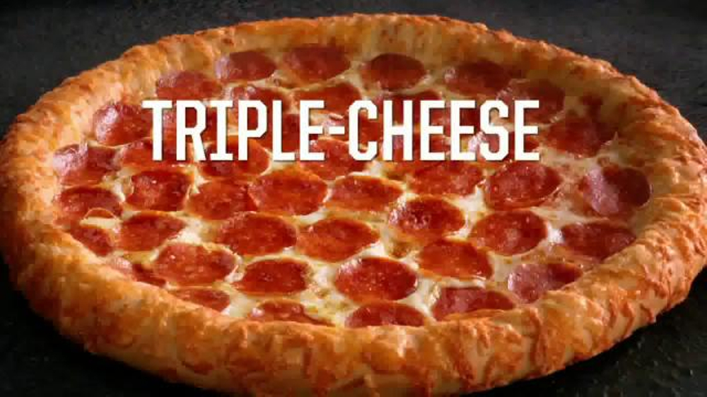 Pizza Hut TripleCheese Covered Stuffed Crust Pizza TV Commercial, 'Get