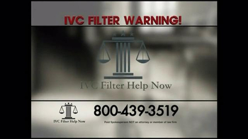 Pulaski Law Firm >> IVC Filter Help Now TV Commercial, 'IVC Moved' - iSpot.tv Pulaski Law Firm >> IVC Filter Help Now TV Commercial, 'IVC Moved' - iSpot.tv