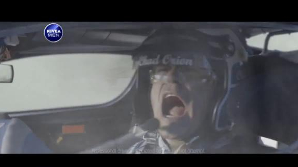 Nivea Men Sensitive Shaving Gel TV Commercial, 'Car Race Shave Irritation'