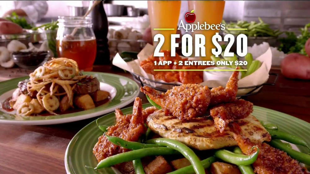 Applebee's 2 for 20 Pepper Grill Entrees TV Commercial, 'Promise