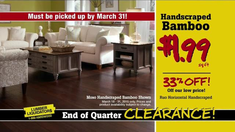 Lumber Liquidators End of Quarter Clearance Sale TV Commercial