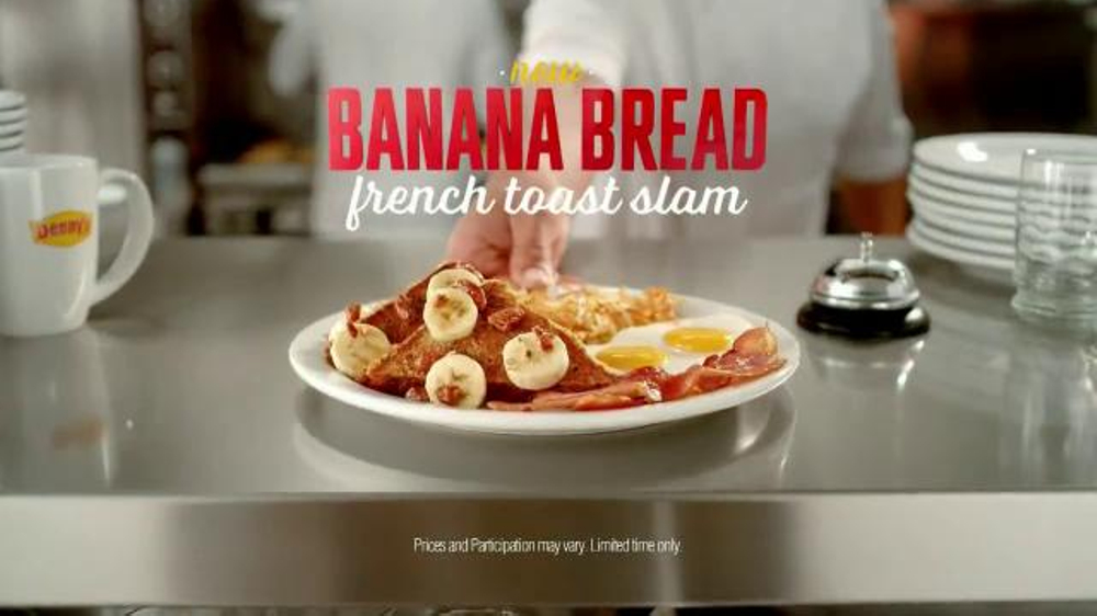 Denny's Banana Bread French Toast Slam TV Commercial, 'Perfect Match