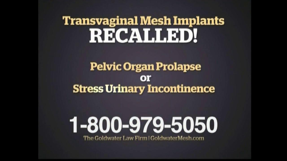 Pulaski Law Firm >> Goldwater Law Firm TV Commercial For Transvaginal Mesh ... Pulaski Law Firm >> Goldwater Law Firm TV Commercial For Transvaginal Mesh ...