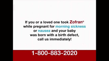 Zofran Birth Defects Commercial