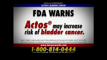 Actos Fda Warning Bladder Cancer