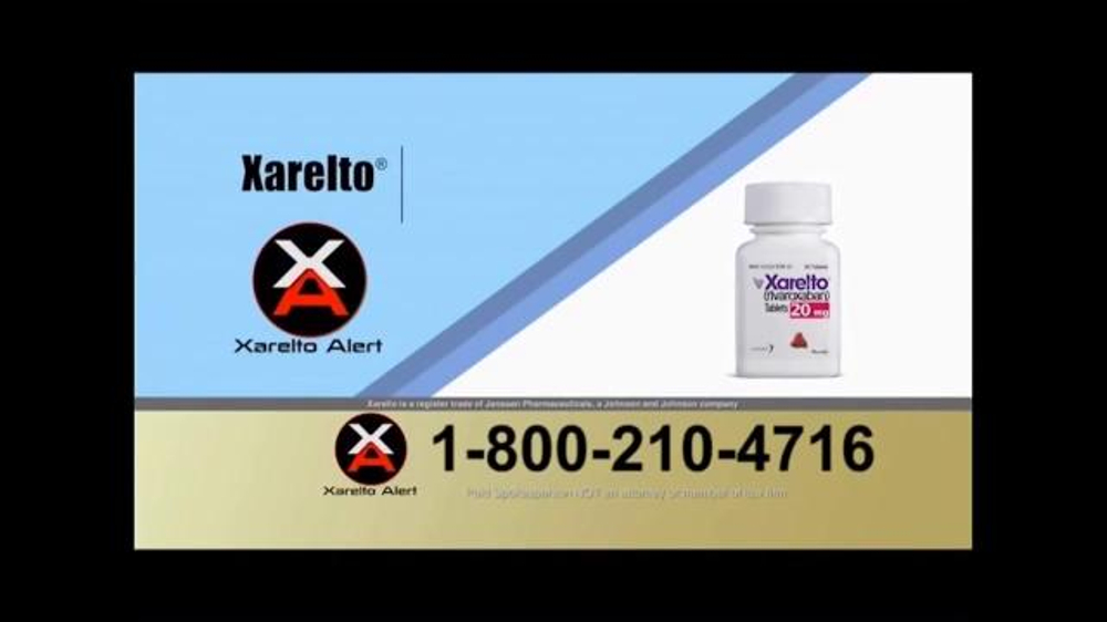 Pulaski Law Firm >> Xarelto Alert Helpline TV Commercial, 'Xarelto Warning ... Pulaski Law Firm >> Xarelto Alert Helpline TV Commercial, 'Xarelto Warning ...