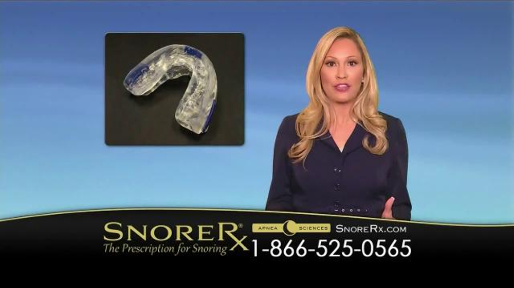 SnoreRx TV Commercial, 'Fraction of the Cost of Custom Oral Appliances