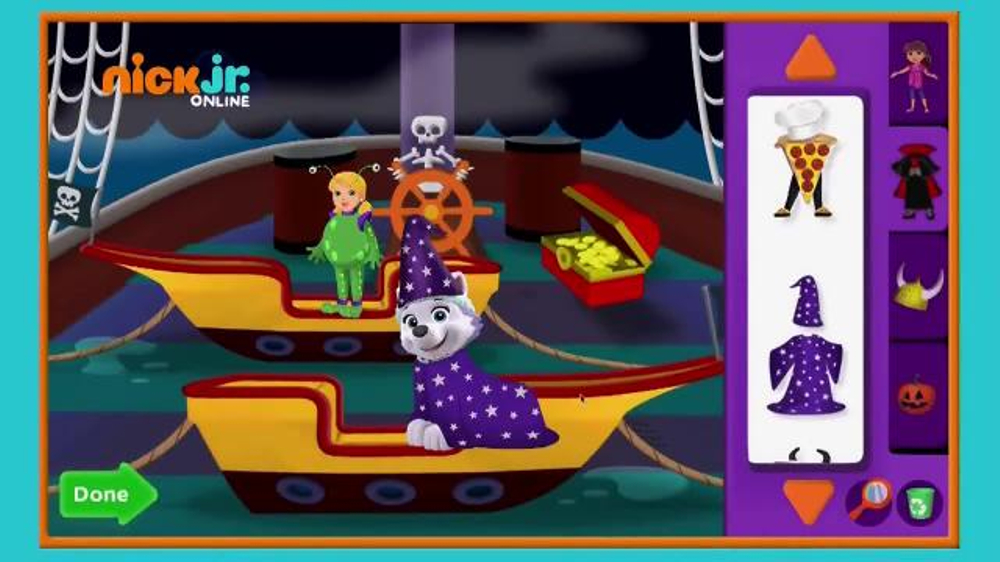 Nick Jr. Online Halloween DressUp Parade TV Commercial, 'Let the