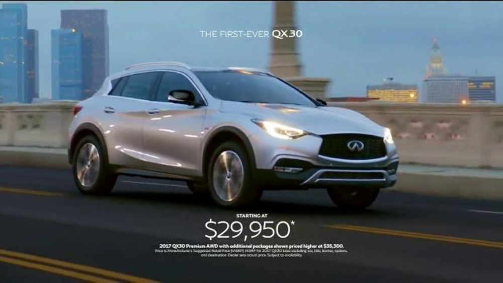 2017 Infiniti QX30 TV Commercial, 'Bold Drive' - iSpot.tv