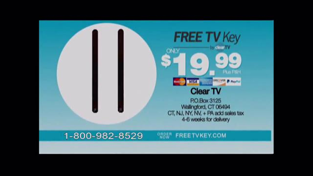 Clear TV Free TV Key TV Commercial, 'HD Digital Antenna' - iSpot.tv