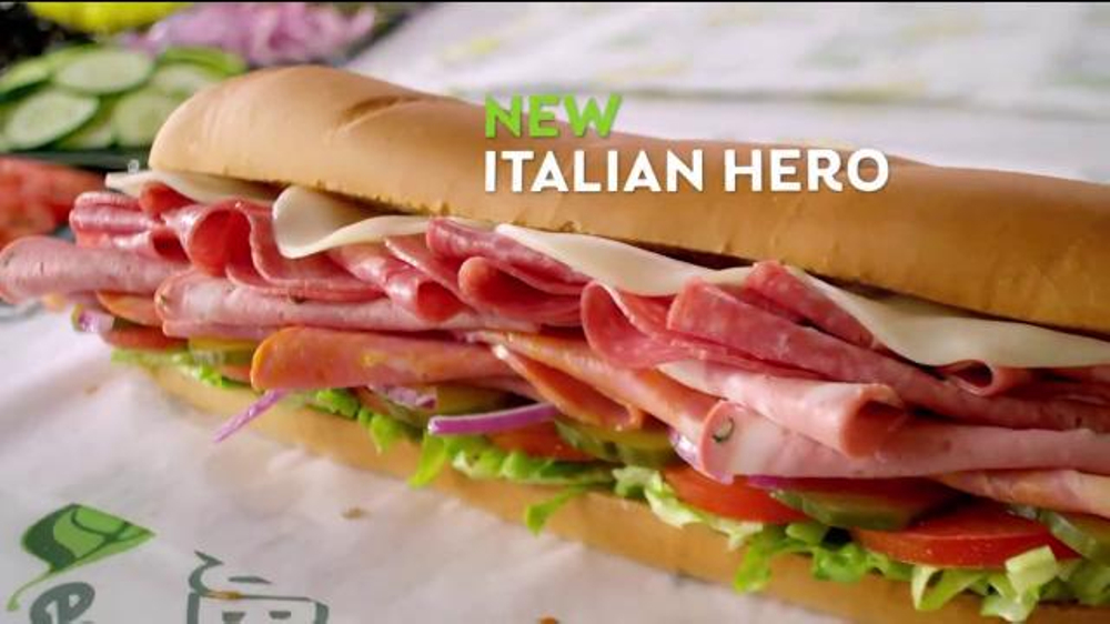 Subway Italian Hero TV Commercial, 'Piled High' iSpot.tv