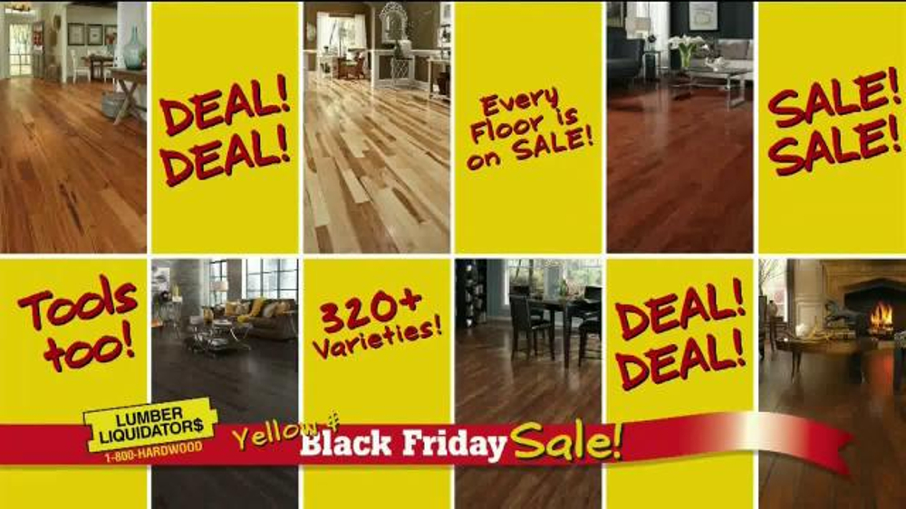 Lumber Liquidators Yellow & Black Friday Sale TV Commercial, 'Flooring