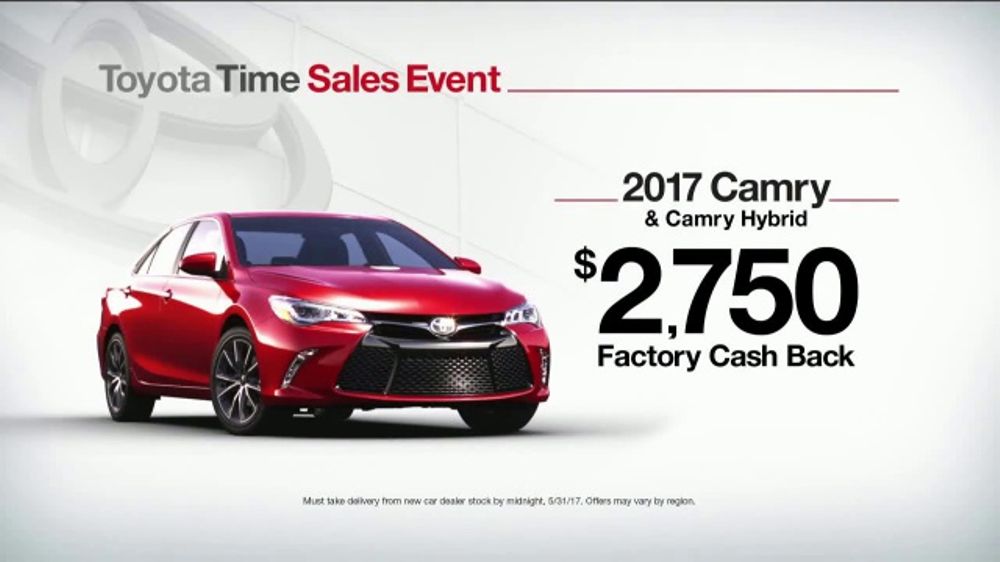 Toyota Time Sales Event TV Commercial, '2017 Camry Cash ...