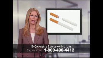 cigarette hotline Phelan Petty Trial Attorneys TV Spot, 'E-Cigarette Explosion Hotline'