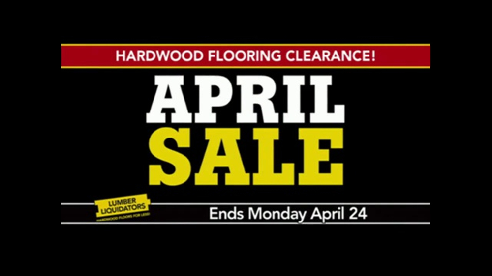 Lumber Liquidators April Sale TV Commercial, 'Small Lots' iSpot.tv