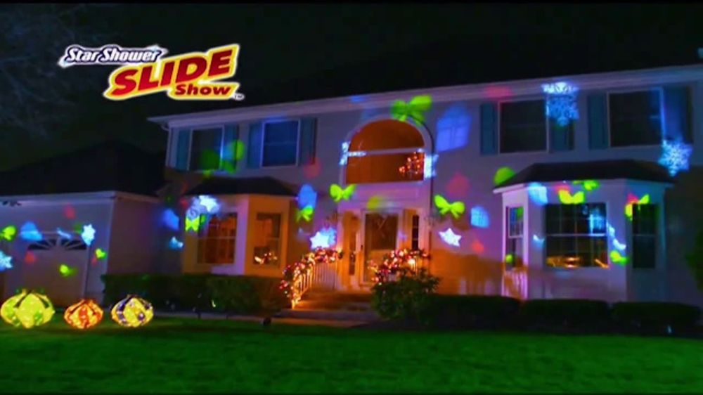 star shower slide show tv commercial 39 dancing designs christmas spot light as seen on tv